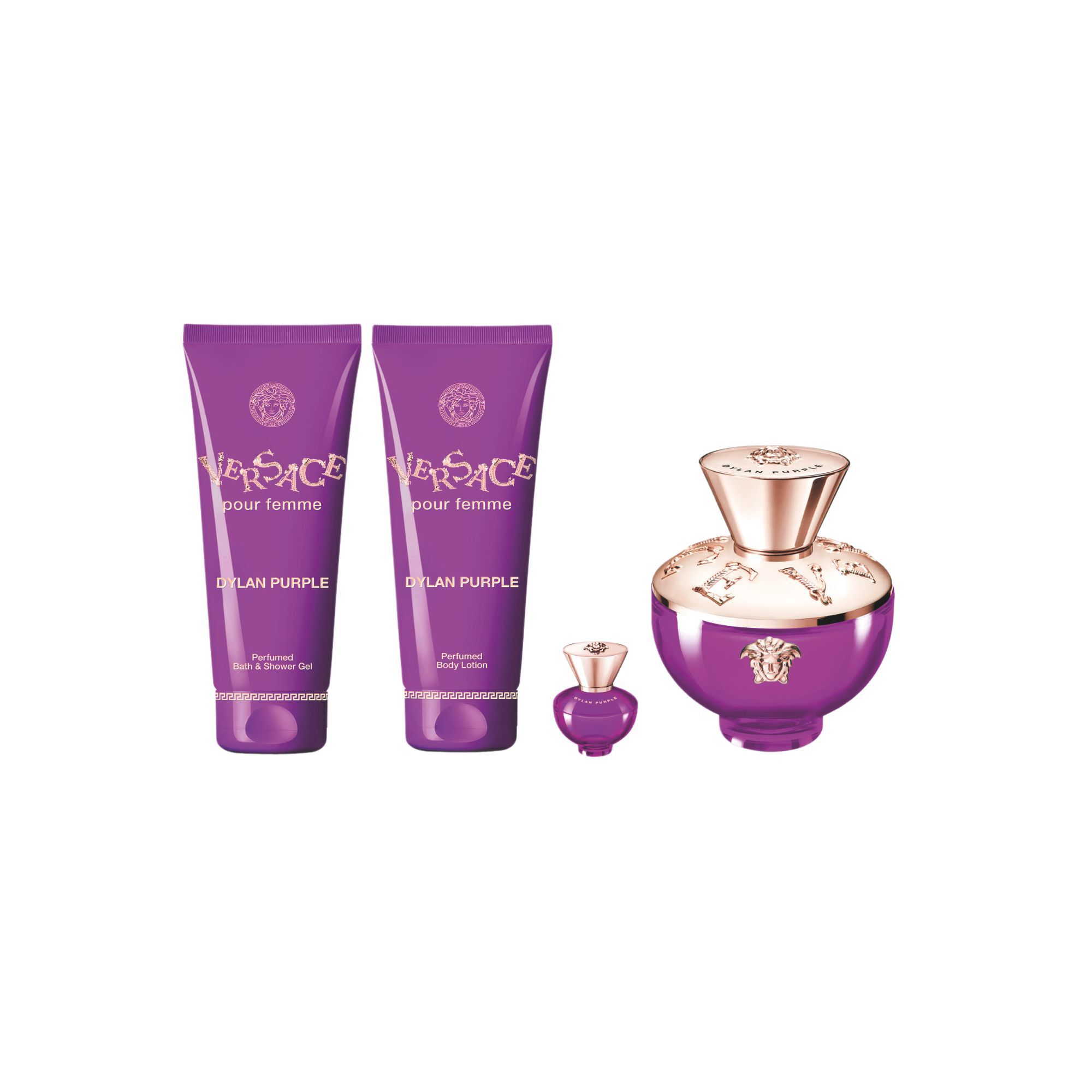 Dylan Purple, Gift set Eau de parfum 100ml, Shower Gel & Body milk