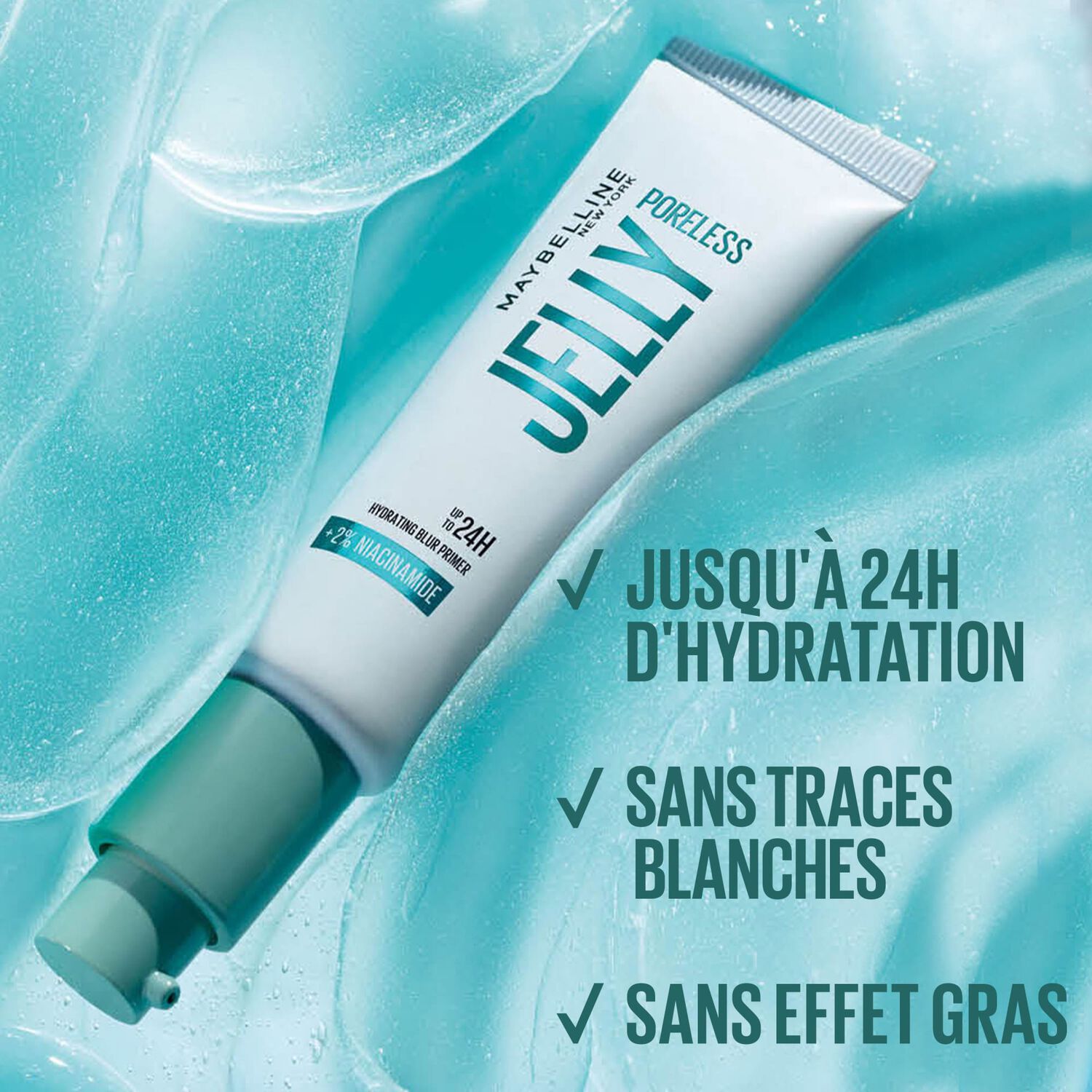 Poreless Jelly, Base floutante hydratante enrichie en niacinamide 30 ml ...