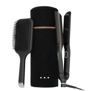 Sculpt Conjunto de alisador Styler + escova plana e bolsa resistente ao calor