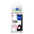 Nivea Black & White 72-Hour Anti-Perspirant Roll-On Deodorant, No Stains, 50 ml