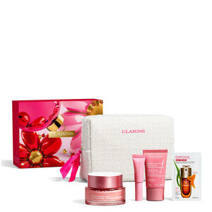 Multi-Active Smoothing Day Cream Set & Radiance Booster 50 ml + 3 Products + Pouch