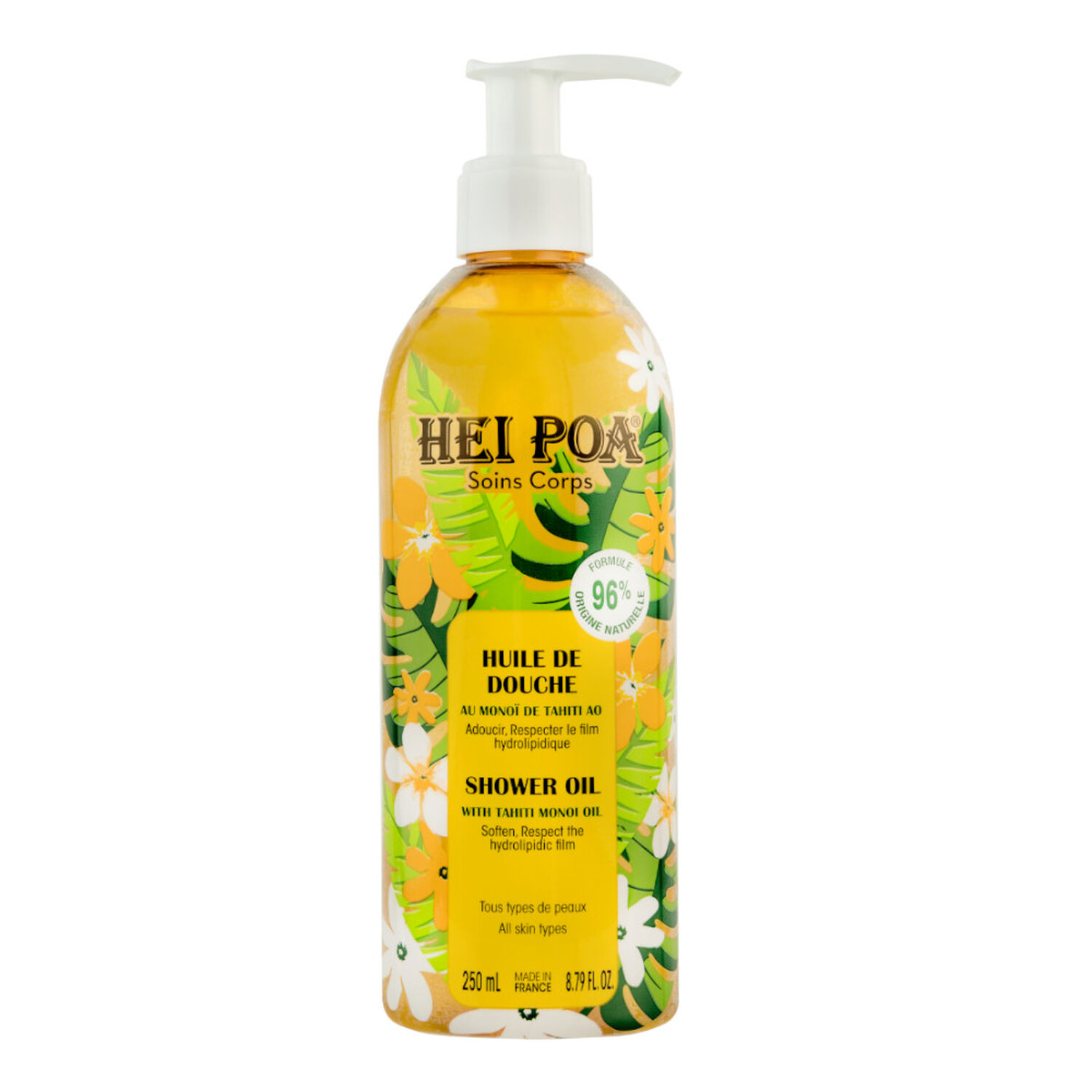 Monoï, Huile de Douche 250 ml Hei Poa MyOrigines Produit