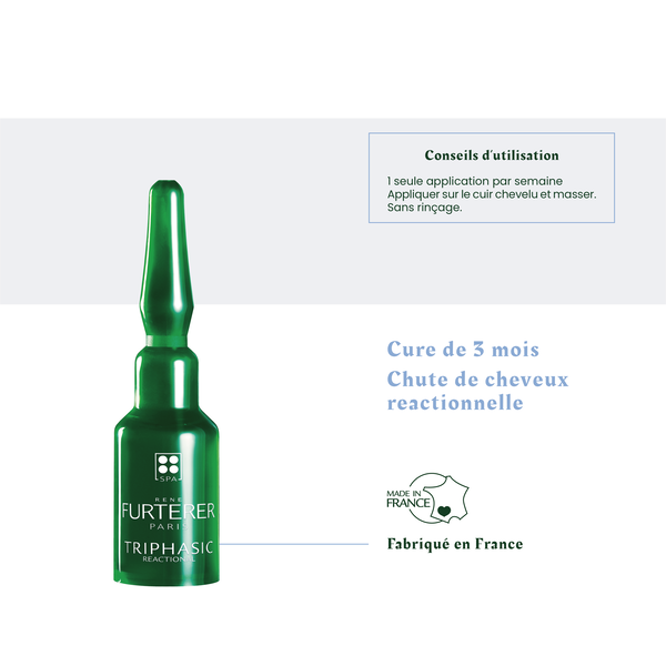 Rituel AntiChute, Triphasic Reactional Coffret 12 Ampoules René