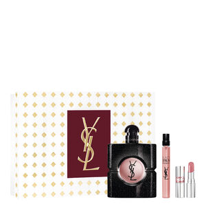 Black Opium Zestaw Eau de Parfum 90 ml + opakowanie podr&oacute;zne 10 ml + mini Loveshine w odcieniu 44