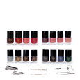 Nails Addict Conjunto de 16 vernizes para unhas & 6 acess&oacute;rios