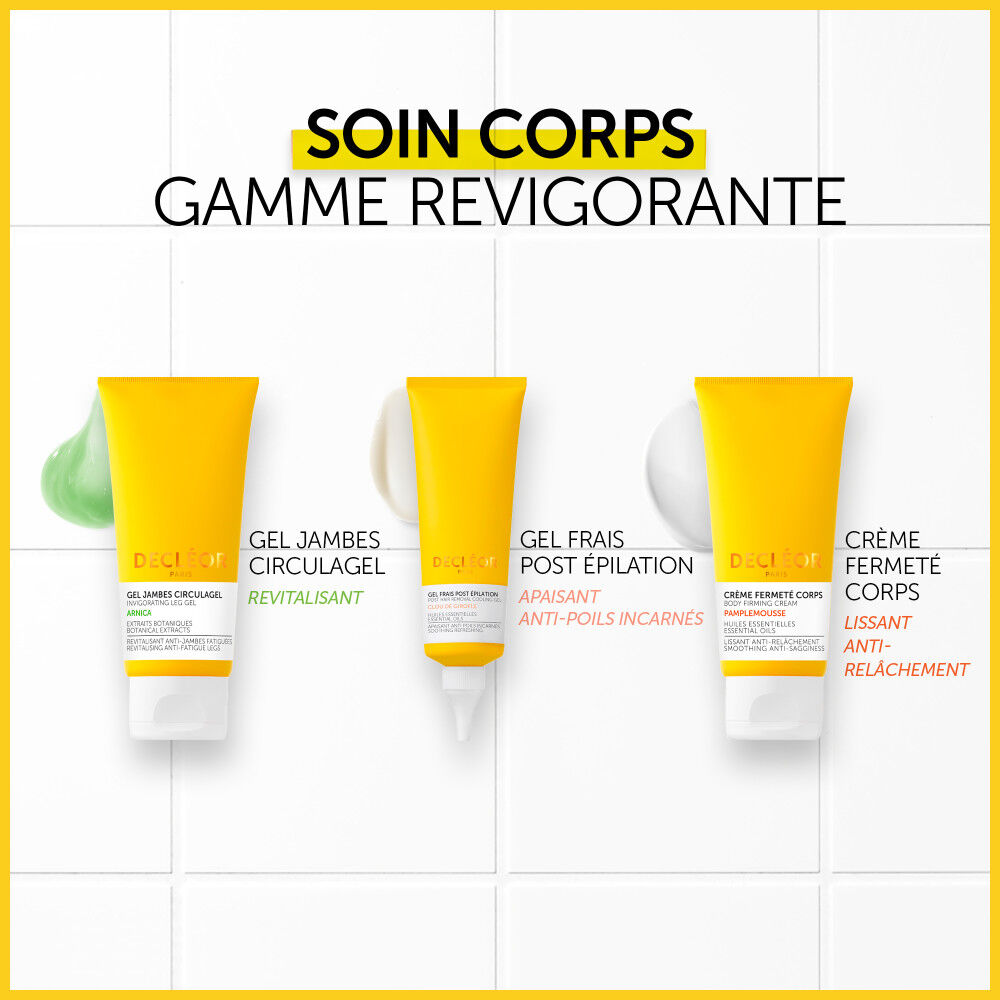 DECLEOR Gel Frais – Kühlendes Körpergel Nach Der Enthaarung, Pflegt & Beruhigt Die Haut, Beugt Eingewachsenen Haaren Vor – 125 Ml