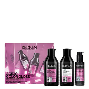 Acidic Color Gloss Set shampoo 300 ml + balsamo 300 ml + olio lucidante 100 ml