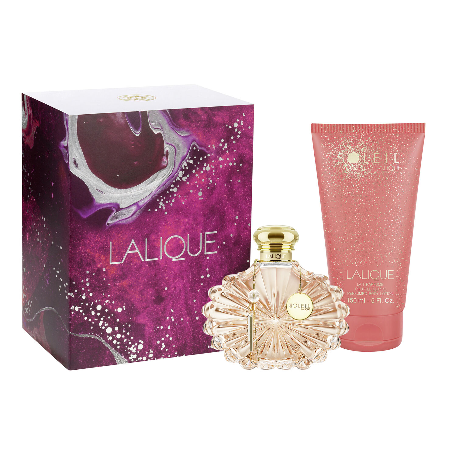 Soleil Lalique, Gift set Eau de parfum 100ml Lait Corps 150ml