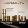 Pure Gold Set mit Radiance-Creme 50 ml + Radiance-Augencreme 20 ml + Nachtbalsam 7 ml + Radiance-Konzentrat 5 ml