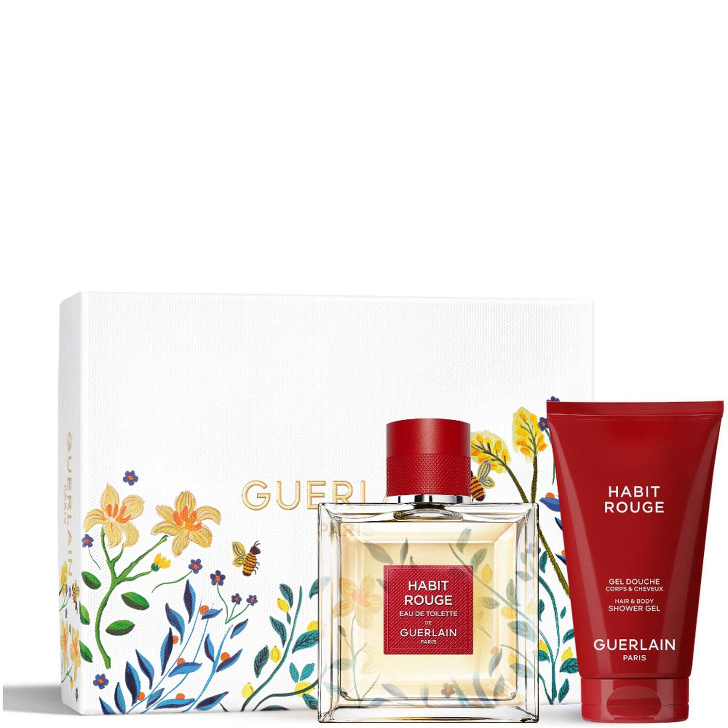 Habit Rouge, Coffret Eau de Toilette 100 ml + Gel Douche 75 ml