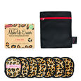 Leopard 7 Day Set Genanvendelige makeupfjernerv&aring;dservietter, 7 stk.
