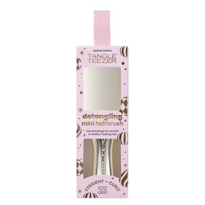 Ultimate Detangler Mini Ontklittende haarborstel in champagnekleurig chroom en goud