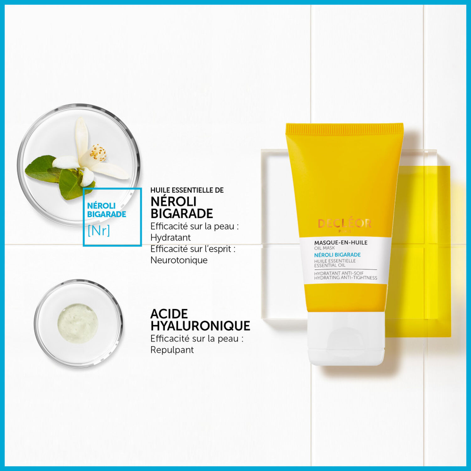 Masque Hydratant Professionnel DECLÉOR Intense Nutrition Phase 1 – Format 7 Ml – Visage – Neuf (défauts Mineurs Possibles)