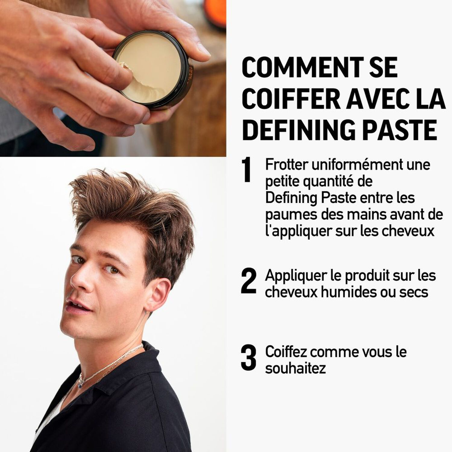 Cire Coiffante American Crew Defining Paste - Pour Cheveux Fins - Tenue Et Effet Naturel - Neuf