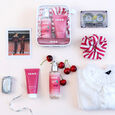Cherry Pink Wild Fragrance Mist Gift Set (100 ml) + Shower Gel (50 ml) and Scrunchie