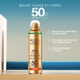 Ambre Solaire Ideal Bronze Beskyttende spray til ansigt og krop med meget h&oslash;j beskyttelse SPF50 150 ml
