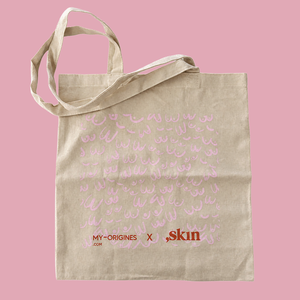 &Agrave; l&rsquo;occasion d&rsquo;Octobre Rose, l&rsquo;int&eacute;gralit&eacute; du montant des ventes de ce tote bag sera revers&eacute;e &agrave; l&rsquo;association SKIN. - Tote Bag Tote Bag