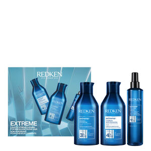 Extr&ecirc;me Set shampoo 300 ml + balsamo 300 ml + trattamento senza risciacquo 250 ml