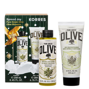 Pure Greek Olive Shower Gel 250ml + Body Lotion 200ml Gift Set