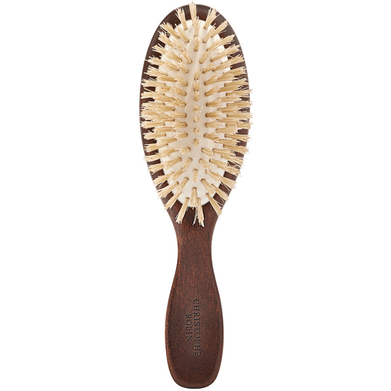 Brosse De Voyage Ancienne Dans Son étui En Cuir - Accessoire Art Déco, Fabrication Française