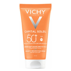 Capital Soleil SPF 50+ Cr&egrave;me Visage Onctueuse Perfectrice de Peau 50 ml
