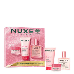 Very Rose Zestaw Huile Prodigieuse&reg; Florale 50 ml + Very Rose kremy do rak 50 ml + balsam do ust o zapachu r&oacute;zy 15 g