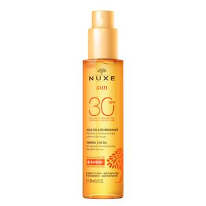 Huile solaire bronzante haute protection SPF30
