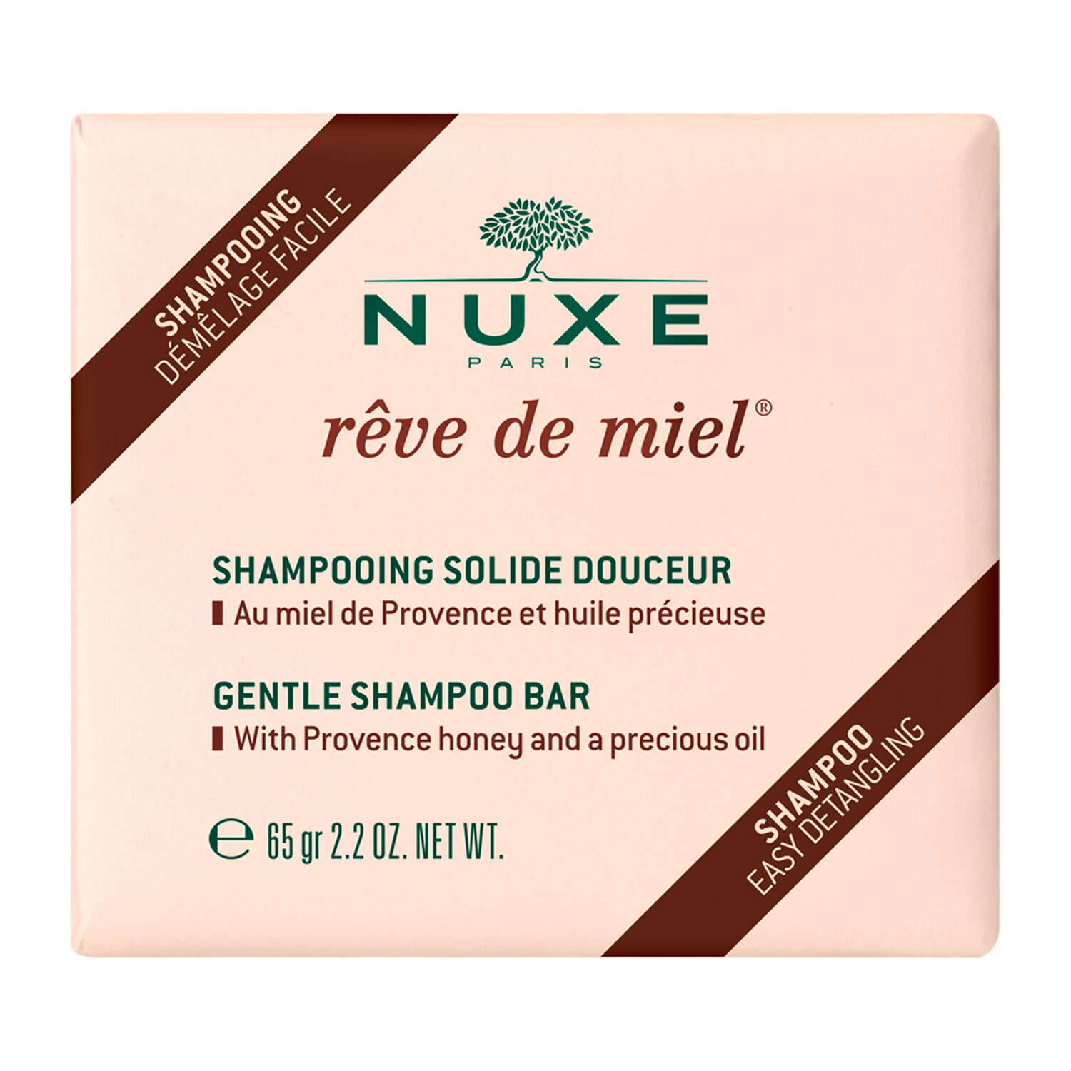 Shampoing Solide Douceur, Rêve de Miel® - Tous types de cheveux - 65g -  Nuxe