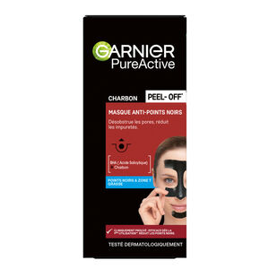Garnier - PureActive Maszk Peel-Off Charbon mitesszerek ellen 50 ml