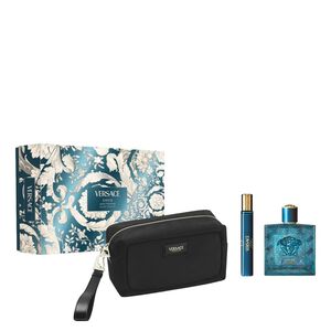 Eros Set de regalo Eau de Toilette 100 ml, tama&ntilde;o viaje 10 ml y neceser