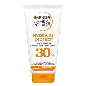 Ambre Solaire Hydra Protect 24H Beskyttende m&aelig;lk til ansigt og krop 50 ml