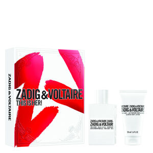 This is Her! Zestaw Eau de Parfum 50 ml + perfumowane mleczko do ciala 50 ml