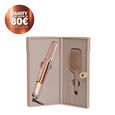 Duet Style &Eacute;dition Limit&eacute;e Cashmere 2-in-1-Set: Gl&auml;tteisen mit F&ouml;hnfunktion + Flachb&uuml;rste und beigefarbener Kosmetikkoffer