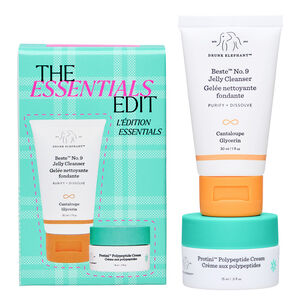 The Essentials Edit Set mit zart schmelzendem Reinigungsgel 30 ml + Polypeptid-Creme 15 ml