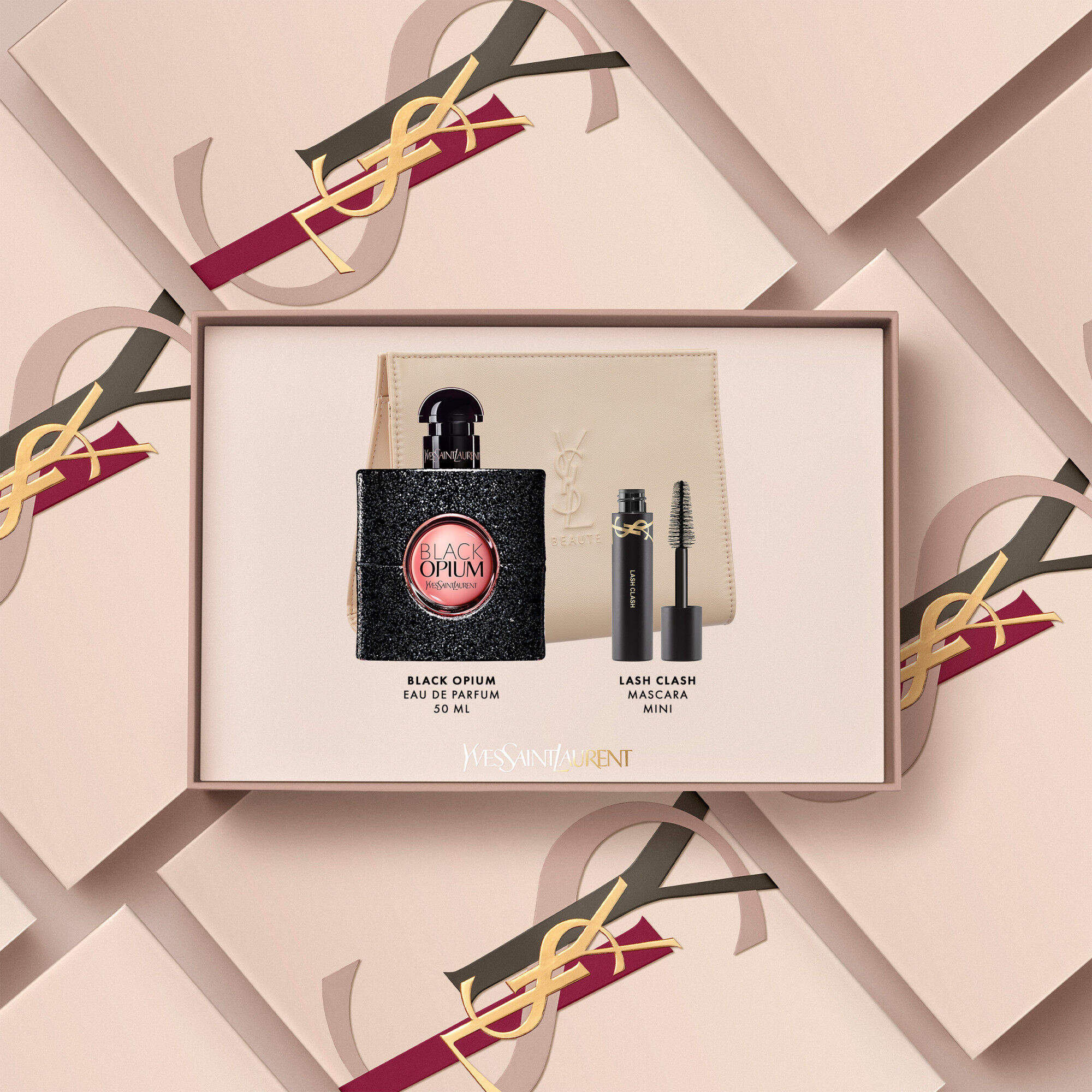 Black Opium, Coffret Eau de Parfum 50 ml + 2 Produits - Yves St