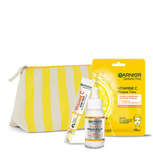 SkinActive Vitamine C Gaves&aelig;t sheetmaske + 2 produkter