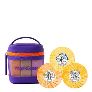 Vanille Soleil, N&eacute;roli, Bois d'Orange Trio-set met weldadige zeep 3x100 gr