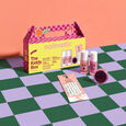 Kiddy Box Set mit 2 x 8 ml Nagellack + Nagelstickern und Glitzer
