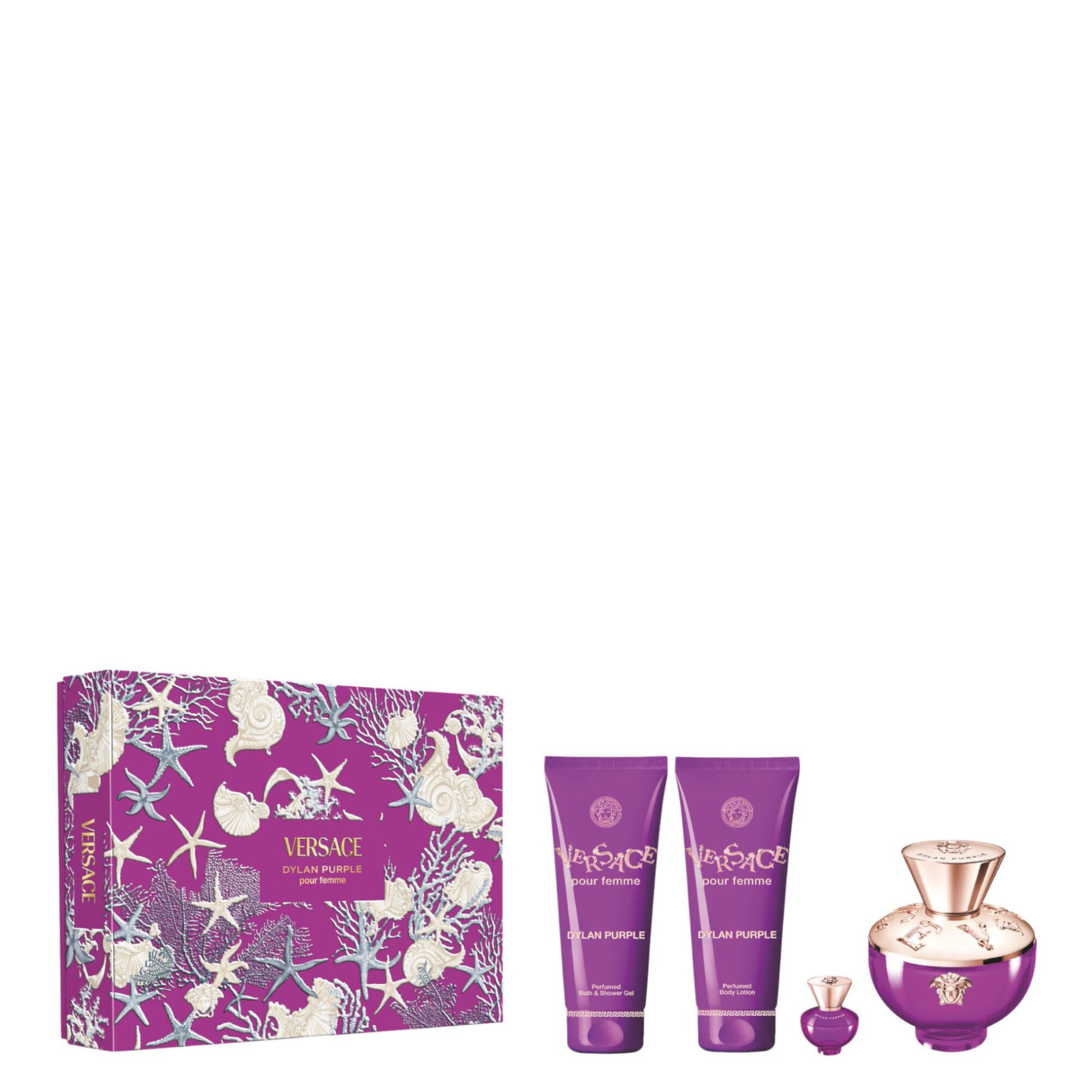 Dylan Purple, Gift set Eau de parfum 100ml, Shower Gel & Body milk