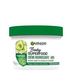 Body Superfood Cr&egrave;me corps nourrissante Avocat Om&eacute;ga 6 380 ml