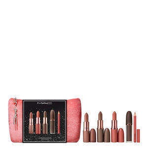 Iconic Nude Lip Colours Zestaw limitowanej edycji M&middot;A&middot;Cximal Sleek Satin Lipstick + 4 produkty