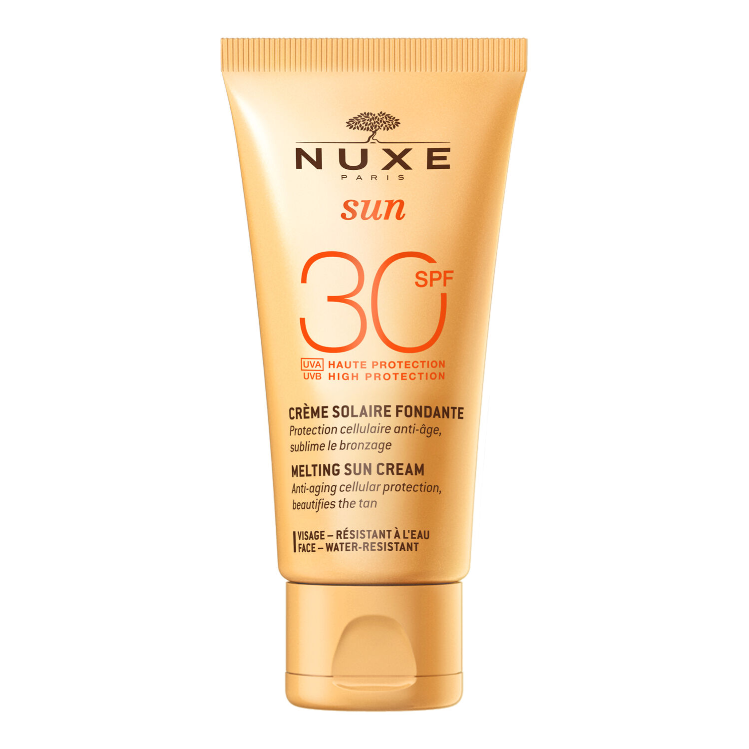 Crème solaire visage délicieuse Haute Protection SPF30, Nuxe Sun Tous types de peaux 50ml
