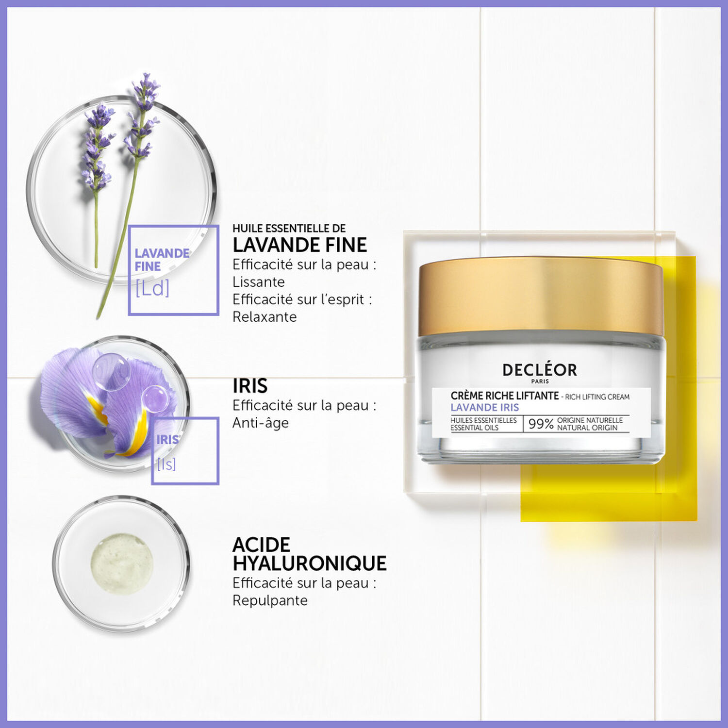 Lavande Iris, Reichhaltige Lifting-Creme 50 ml - Decléor | MyOrigines  Parapharmazie Produit