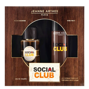 Social Club Zestaw Eau de Toilette 100 ml + dezodorant zapachowy 200 ml