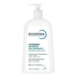 Atoderm Intensif Gel Moussant Ultra-nyugtat&oacute; tiszt&iacute;t&oacute; g&eacute;l nagyon sz&aacute;raz, irrit&aacute;lt &eacute;s at&oacute;pi&aacute;s &eacute;rz&eacute;keny borre 500 ml
