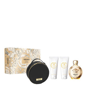 Eros pour Femme Coffret Eau de Parfum 100ml + Gel Douche 100ml + Lait Corps 100ml + Trousse