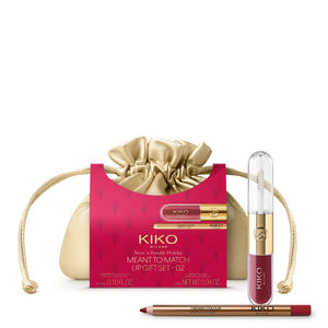 Twist'n Twinkle Holiday Meant To Match Geschenkset met Unlimited Double Touch-lippenstift + Creamy Colour-lippotlood + make-upzakje