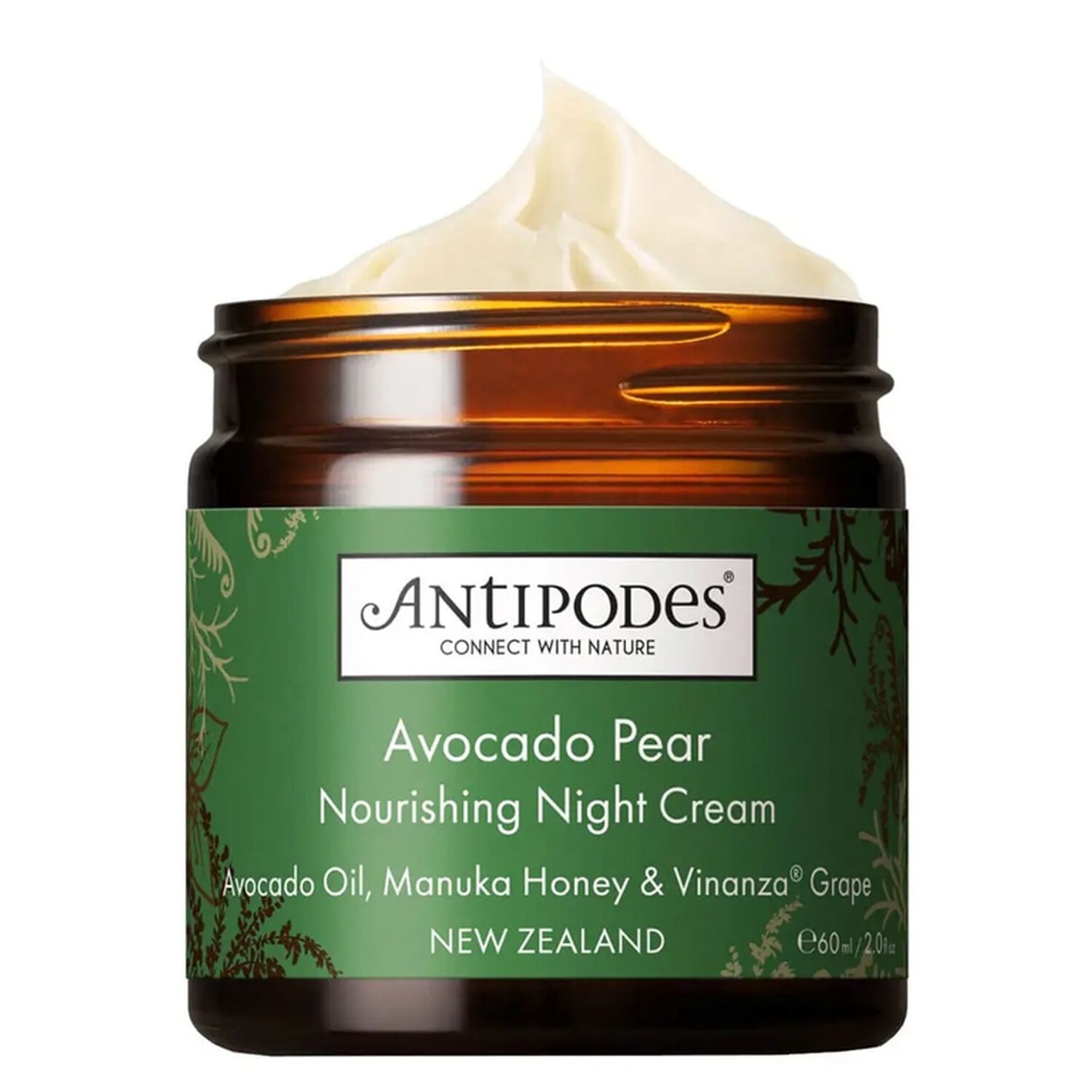 Crème De Nuit Nourrissante Avocado Pear Antipodes 60ml - DLUO 08/2026