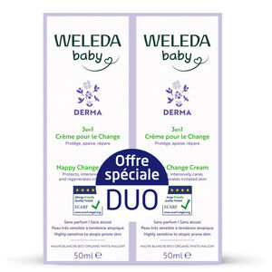 Mauve Blanche Baby Nappy Change Cream 2x 50 ml
