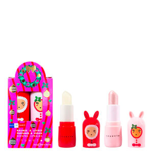 Merry & Glowy Duo-Set Lippenbalsame mit den D&uuml;ften Mango und Zuckerstange, 2 x 3,5 g